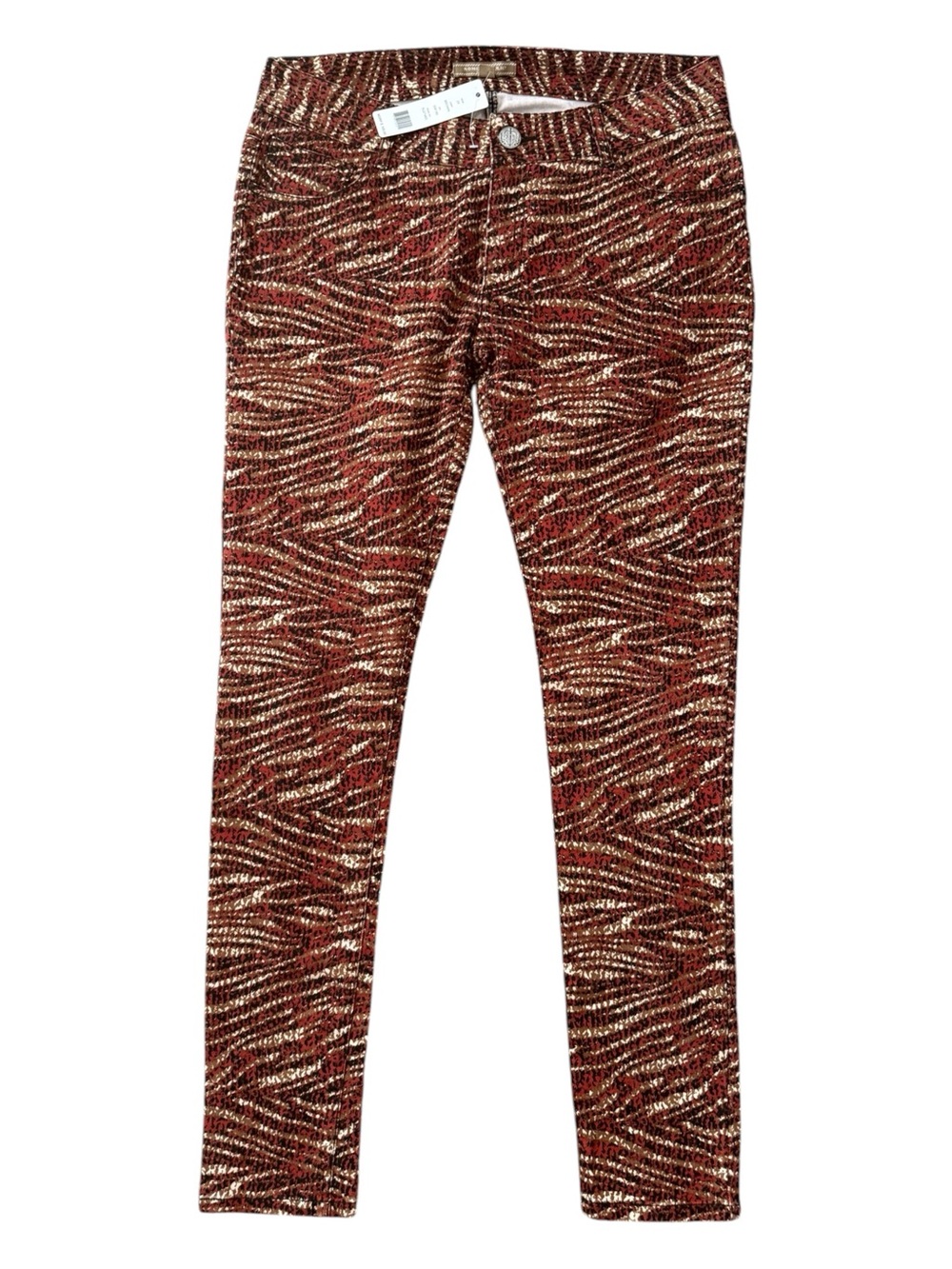 Romeo & Juliet Couture animal print skinny jean pant Size 29 NWT